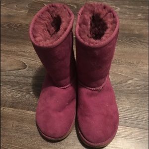 Ugg girls purple boots